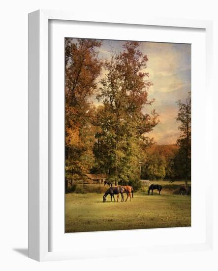 Grazing in Autumn-Jai Johnson-Framed Giclee Print