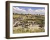 Grazing Zebras and Wildebeest Staged for the Crossing, Kenya-Joe Restuccia III-Framed Photographic Print