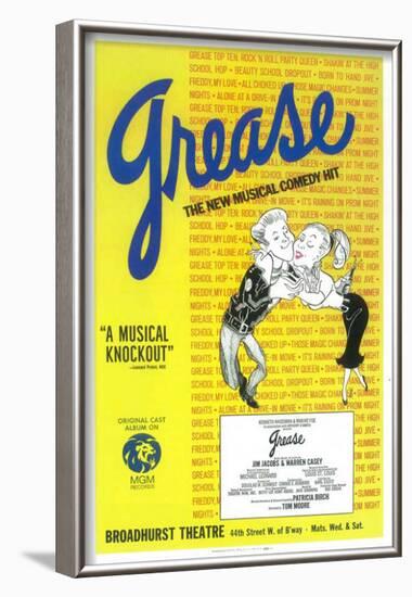 Grease - Broadway Poster , 1972-null-Framed Poster