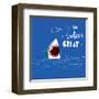 Great Advice Shark-Michael Buxton-Framed Art Print