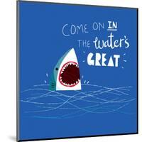 Great Advice Shark-Michael Buxton-Mounted Art Print