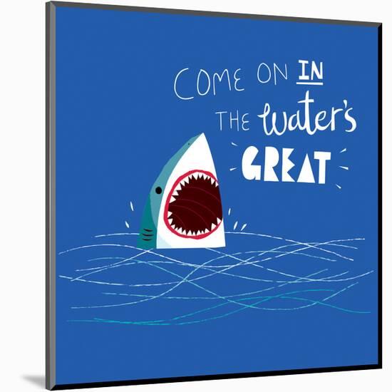 Great Advice Shark-Michael Buxton-Mounted Art Print