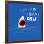 Great Advice Shark-Michael Buxton-Framed Art Print