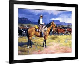 Great American Cowboy-Jack Sorenson-Framed Art Print