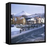 Great Ayton in the snow North Yorkshire, England.-Joe Cornish-Framed Stretched Canvas