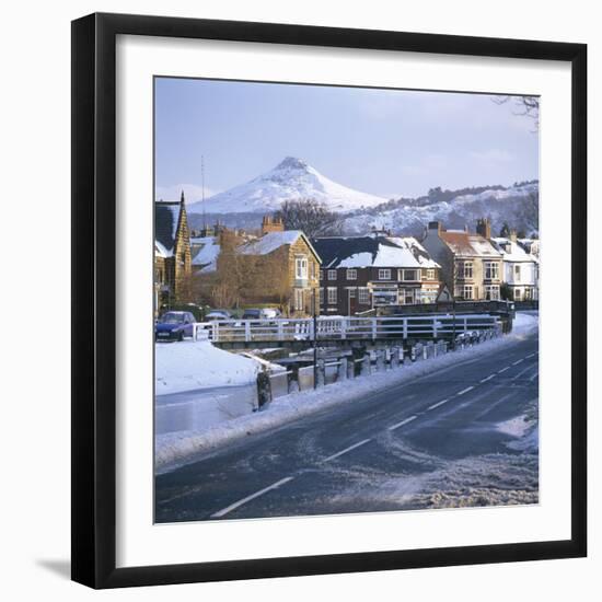 Great Ayton in the snow North Yorkshire, England.-Joe Cornish-Framed Photo