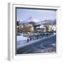 Great Ayton in the snow North Yorkshire, England.-Joe Cornish-Framed Photo