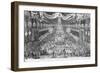 Great Banquet with Musicians at Royal Palace on Occasion of Coronation of Charles XI in 1672-null-Framed Giclee Print