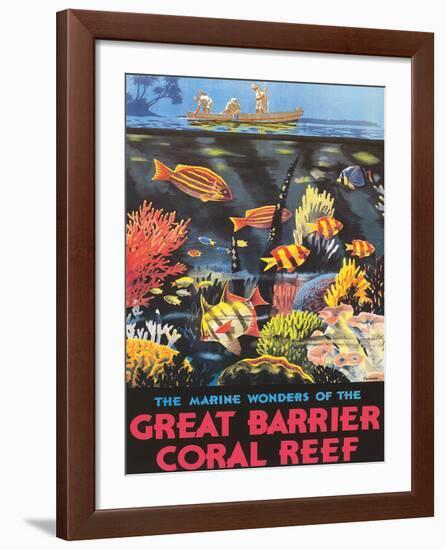 Great Barrier Coral Reef c.1933-Frederick Phillips-Framed Giclee Print