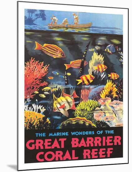 Great Barrier Coral Reef c.1933-Frederick Phillips-Mounted Giclee Print