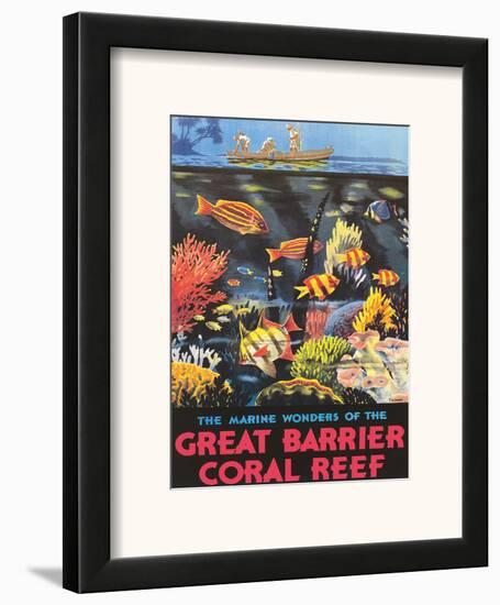 Great Barrier Coral Reef c.1933-Frederick Phillips-Framed Art Print