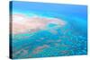 Great Barrier Reef, Cairns Australia, Seen from Above-dzain-Stretched Canvas