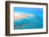 Great Barrier Reef, Cairns Australia, Seen from Above-dzain-Framed Photographic Print