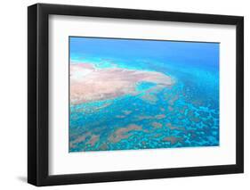 Great Barrier Reef, Cairns Australia, Seen from Above-dzain-Framed Photographic Print