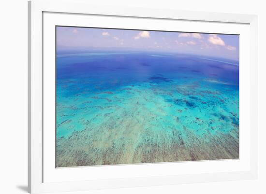 Great Barrier Reef, Cairns Australia, Seen from Above-dzain-Framed Photographic Print