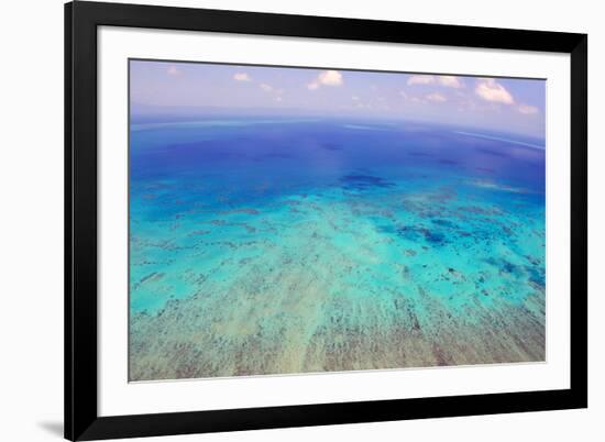 Great Barrier Reef, Cairns Australia, Seen from Above-dzain-Framed Photographic Print