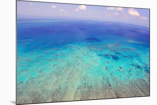 Great Barrier Reef, Cairns Australia, Seen from Above-dzain-Mounted Photographic Print