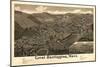 Great Barrington, Massachusetts - Panoramic Map-Lantern Press-Mounted Art Print