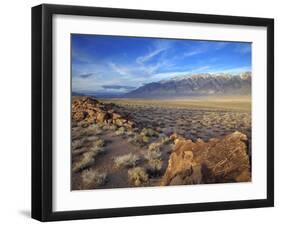 Great Basin Curvilinear Abstract-Style Petroglyphs, Bishop, California, Usa-Dennis Flaherty-Framed Photographic Print