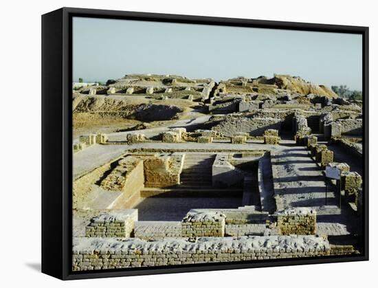 Great Bath of the Citadel from South, Indus Valley Civilization, Mohenjodaro, Sind (Sindh)-Ursula Gahwiler-Framed Stretched Canvas