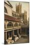 Great Bath, Roman Baths, Bath, Somerset, C1925-null-Mounted Giclee Print