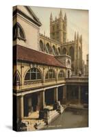 Great Bath, Roman Baths, Bath, Somerset, C1925-null-Stretched Canvas