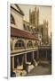 Great Bath, Roman Baths, Bath, Somerset, C1925-null-Framed Giclee Print