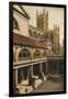 Great Bath, Roman Baths, Bath, Somerset, C1925-null-Framed Giclee Print