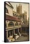 Great Bath, Roman Baths, Bath, Somerset, C1925-null-Framed Stretched Canvas