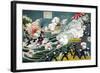 Great Battle At Lüshun Bay-Sadajiro Ariyama-Framed Art Print