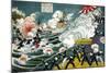 Great Battle At Lüshun Bay-Sadajiro Ariyama-Mounted Art Print