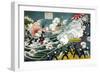 Great Battle At Lüshun Bay-Sadajiro Ariyama-Framed Art Print