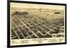 Great Bend, Kansas - Panoramic Map-Lantern Press-Framed Art Print