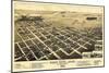 Great Bend, Kansas - Panoramic Map-Lantern Press-Mounted Art Print