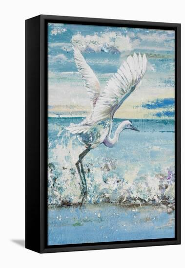 Great Blue Egret I-Patricia Pinto-Framed Stretched Canvas
