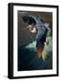 Great Blue Heron in Flight I-Vivienne Dupont-Framed Art Print