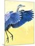 Great Blue Heron-Max Hayslette-Mounted Giclee Print
