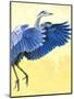 Great Blue Heron-Max Hayslette-Mounted Premium Giclee Print
