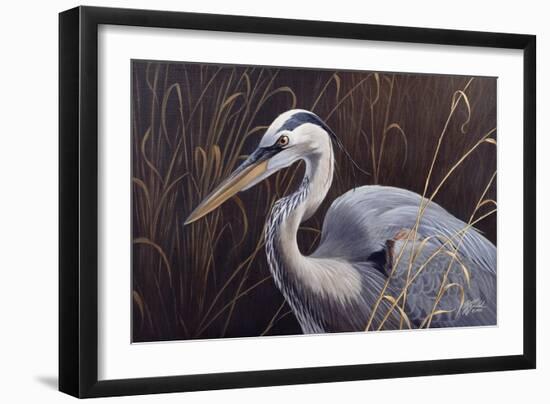 Great Blue Heron-Wilhelm Goebel-Framed Giclee Print