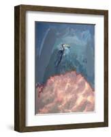 Great Blue Heron-David Alan Redpath Michie-Framed Giclee Print