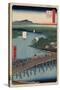 Great Bridge at Senju-Ando Hiroshige-Stretched Canvas