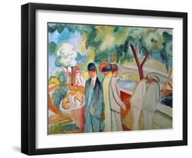 Great Bright Walk-Auguste Macke-Framed Giclee Print