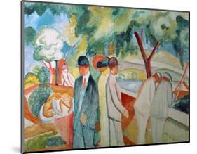 Great Bright Walk-Auguste Macke-Mounted Giclee Print