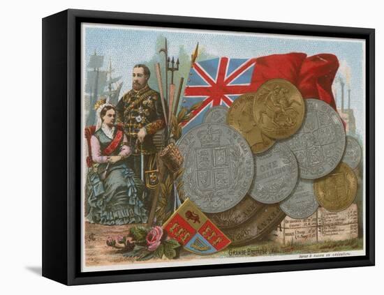 Great Britain - Currency-null-Framed Stretched Canvas