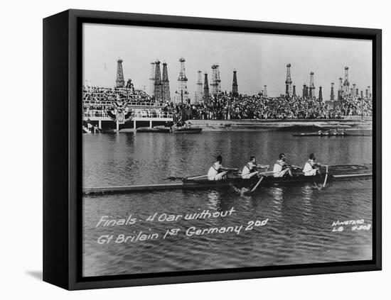 Great Britain, Gold Medallists in the Coxless Fours at the 1932 Los Angeles Olympic Games-German photographer-Framed Stretched Canvas