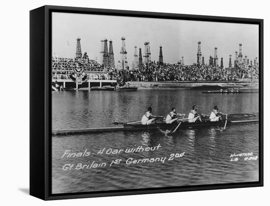 Great Britain, Gold Medallists in the Coxless Fours at the 1932 Los Angeles Olympic Games-German photographer-Framed Stretched Canvas