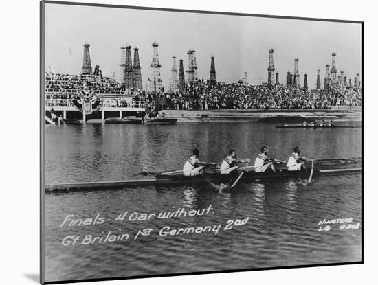 Great Britain, Gold Medallists in the Coxless Fours at the 1932 Los Angeles Olympic Games-German photographer-Mounted Photographic Print