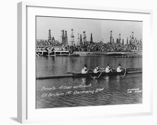 Great Britain, Gold Medallists in the Coxless Fours at the 1932 Los Angeles Olympic Games-German photographer-Framed Photographic Print