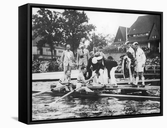 Great Britain, Gold Medallists in the Double Sculls at the 1936 Berlin Olympic Games, 1936-German photographer-Framed Stretched Canvas