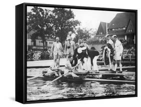 Great Britain, Gold Medallists in the Double Sculls at the 1936 Berlin Olympic Games, 1936-German photographer-Framed Stretched Canvas